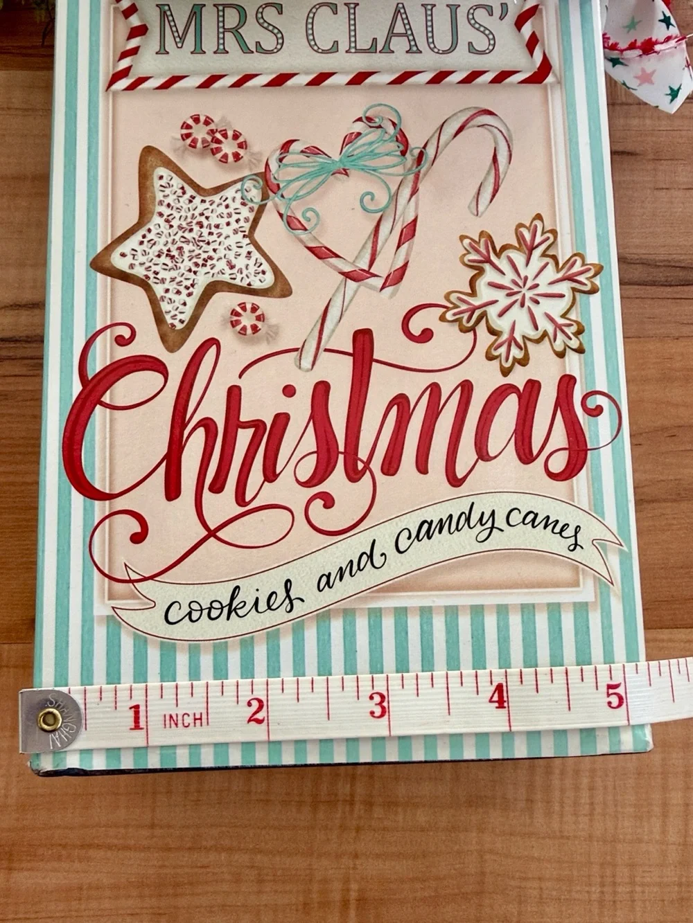 Mrs. Claus Christmas Holiday Cookies & Candy  Floral Arrangement Tin Container